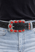 Buckle Up Belt Buckle - Red