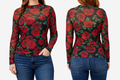 Rose Of My Heart Mesh Top