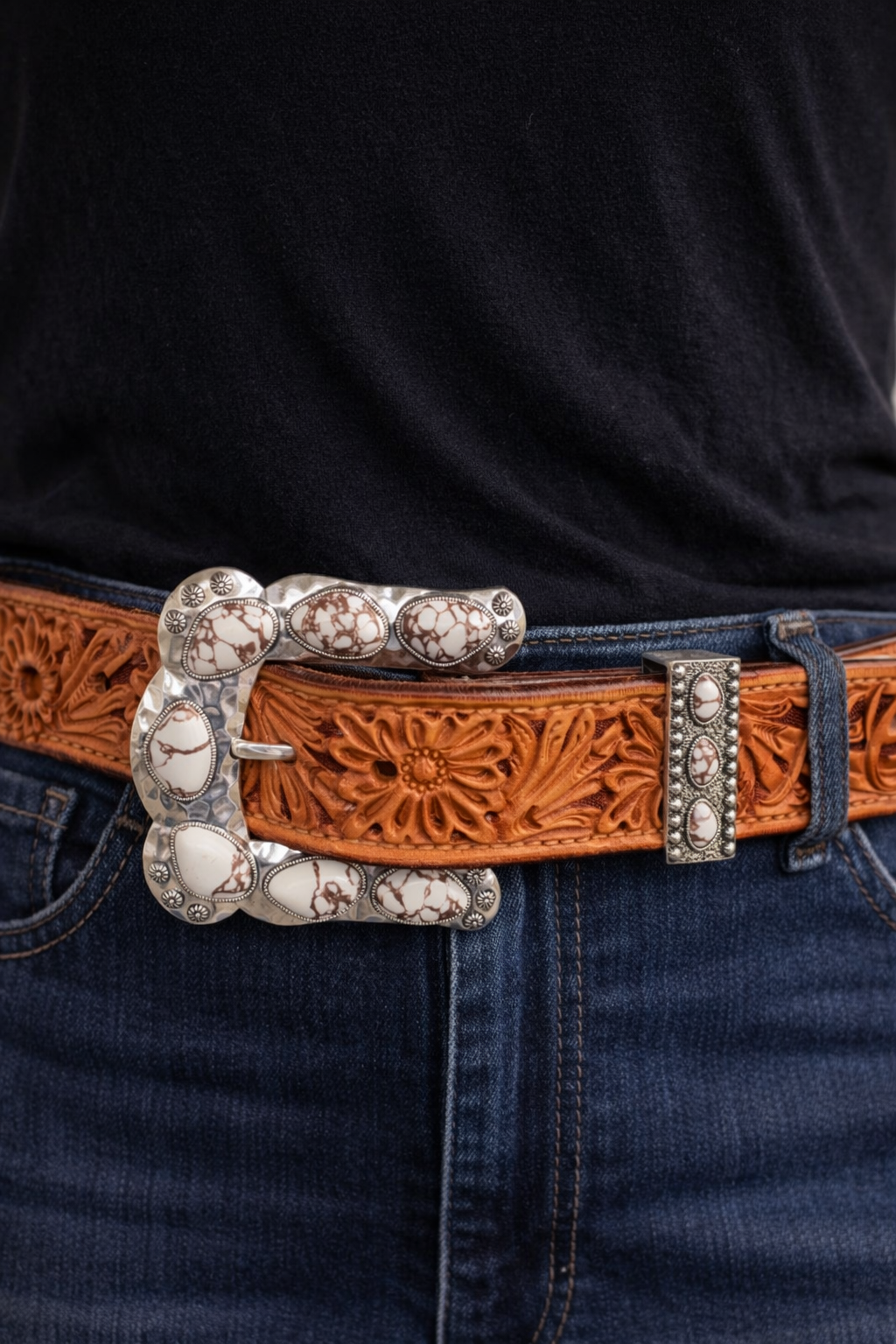 Buckle Up Belt Buckle - White