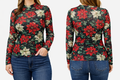 Poinsettias on the Prairie Mesh Top