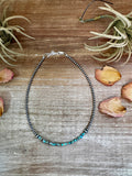 Blue and Green Turquoise Heishi Choker