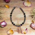 Black Onyx & Sterling Silver Pearl Choker