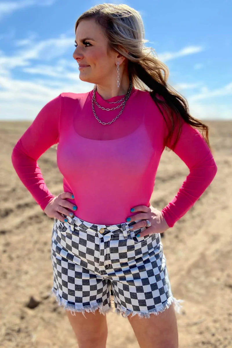 Meshed Out Pink Top