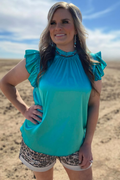 Babydoll Top - Turquoise