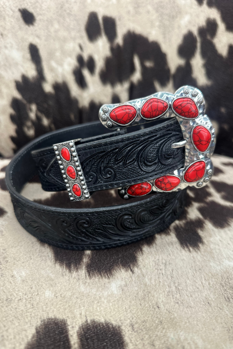 Buckle Up Belt Buckle - Red
