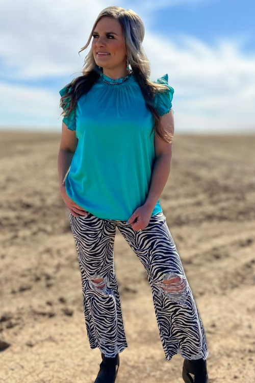 Babydoll Top - Turquoise