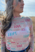 Faith, Hope & Love Mesh Top